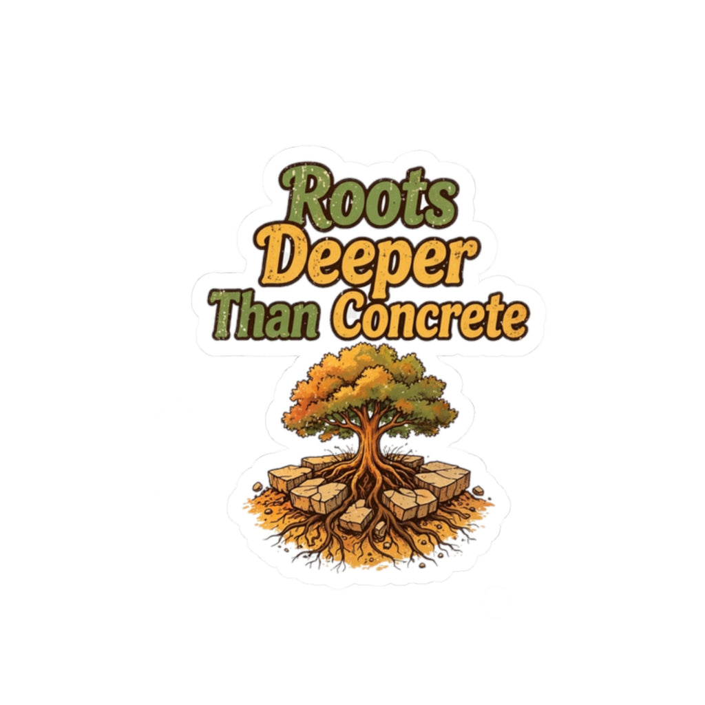 Roots Deeper Than Concrete Sticker