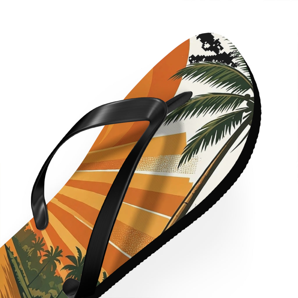 Kerala Backwaters Sunset Flip Flops