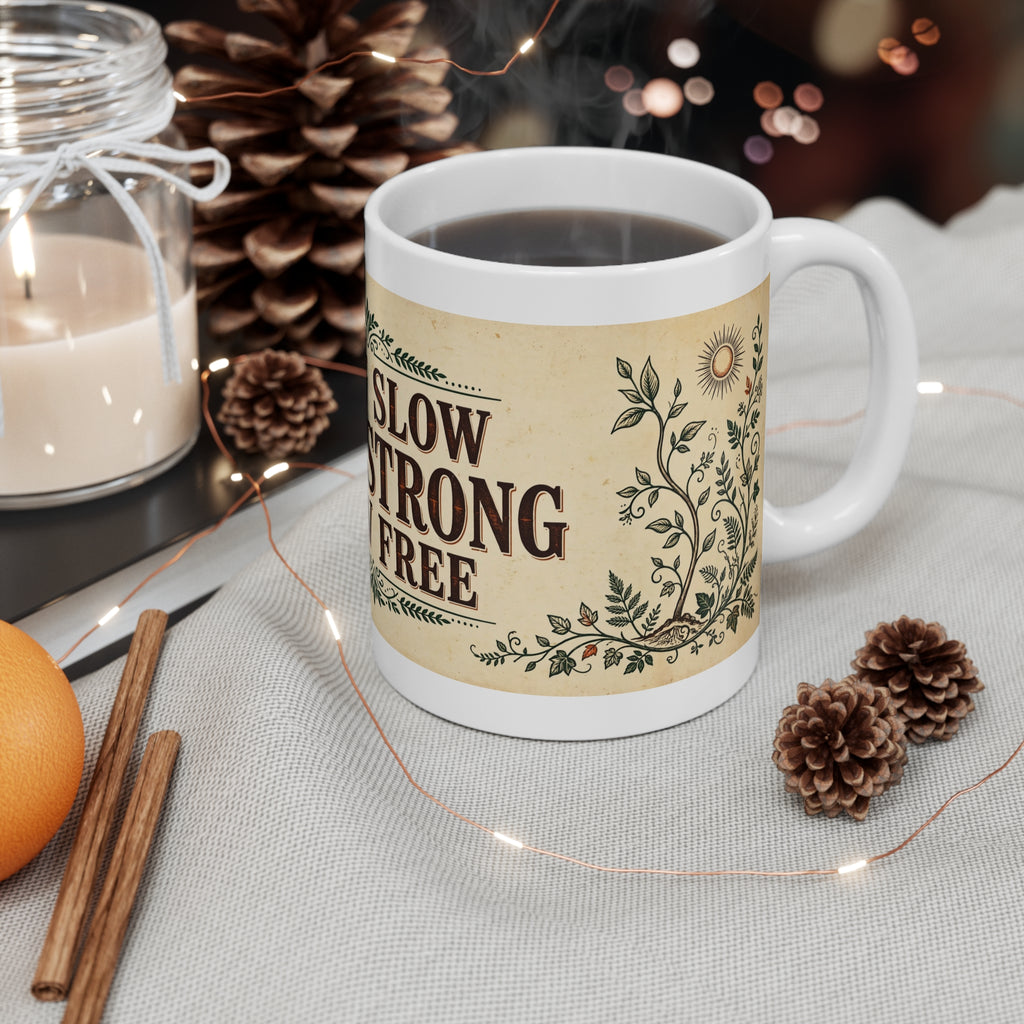 Grow Slow Grow Strong Grow Free Mug