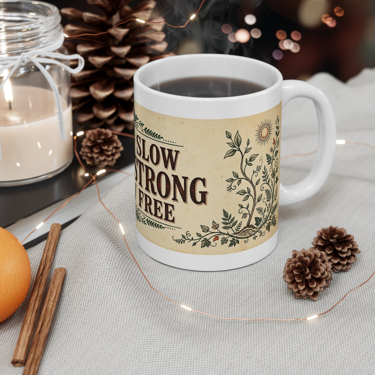 Grow Slow Grow Strong Grow Free Mug