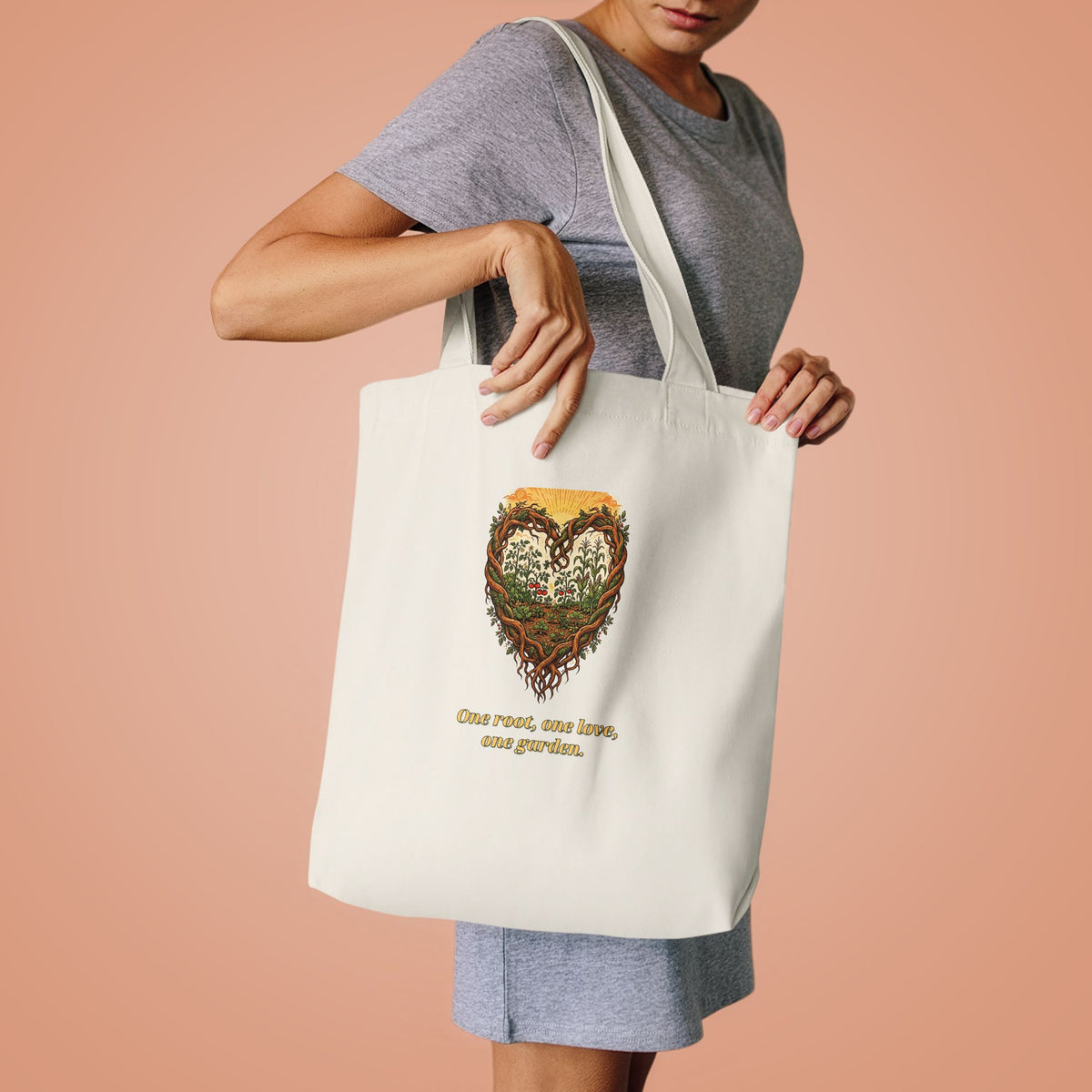 One Root One Love One Garden Tote
