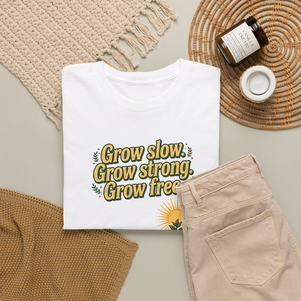 Grow Slow Grow Strong Grow Free Tee