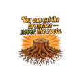 Never The Roots Sticker