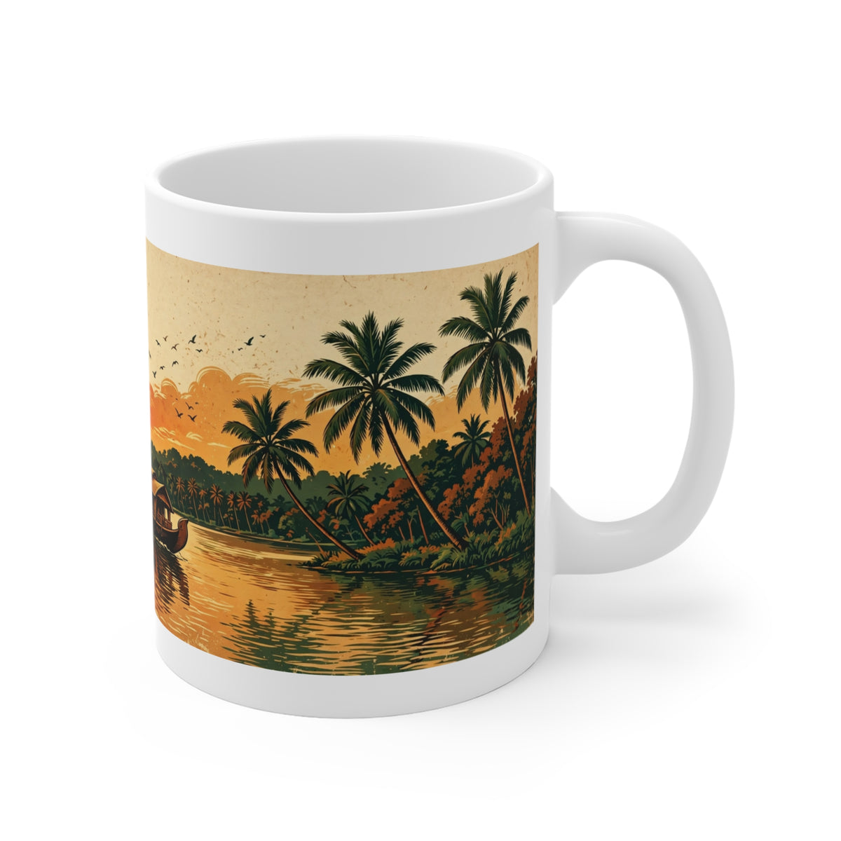 Kerala Backwaters Sunset Mug