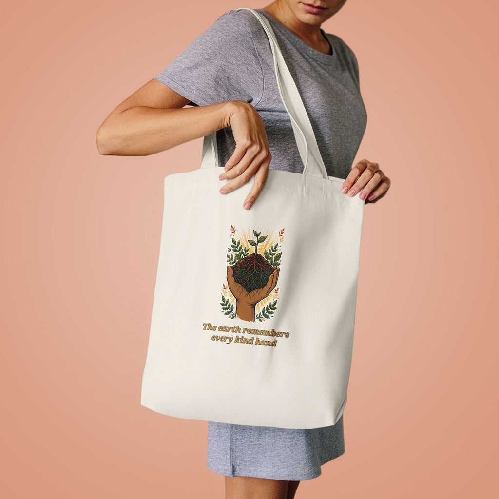 Earth Remembers Kind Hands Tote