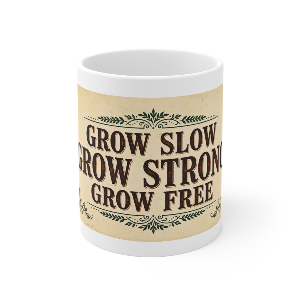 Grow Slow Grow Strong Grow Free Mug