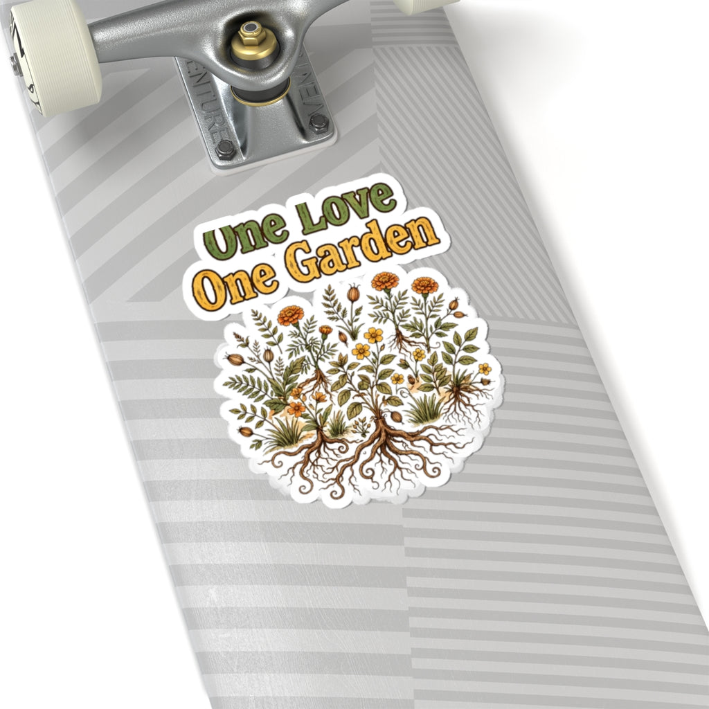 One Root One Love One Garden Sticker