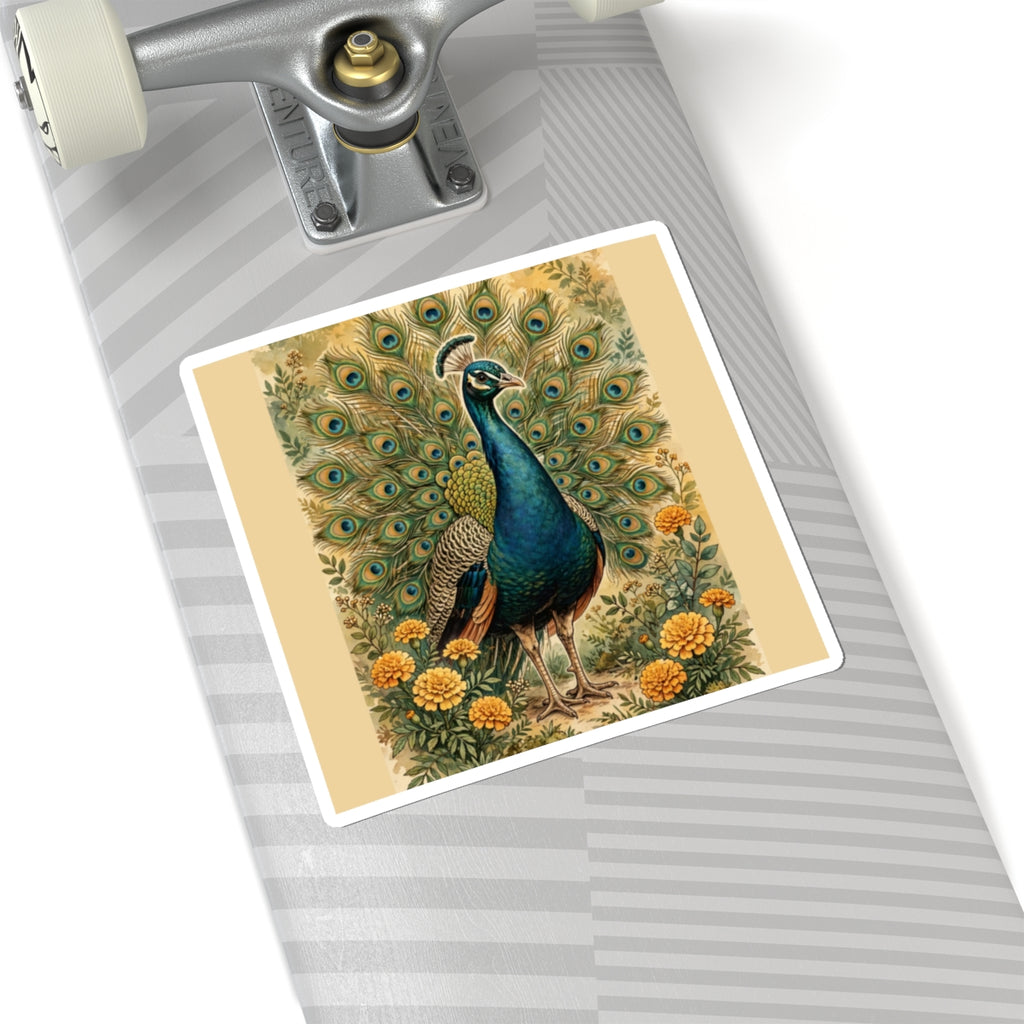 Peacock In The Garden Sticker
