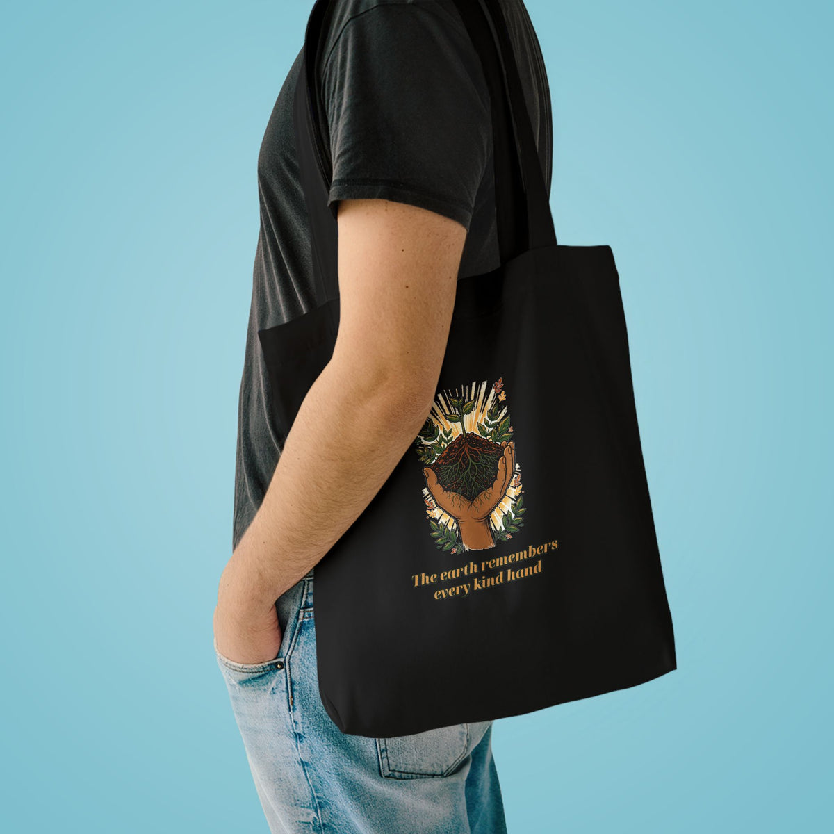 Earth Remembers Kind Hands Tote