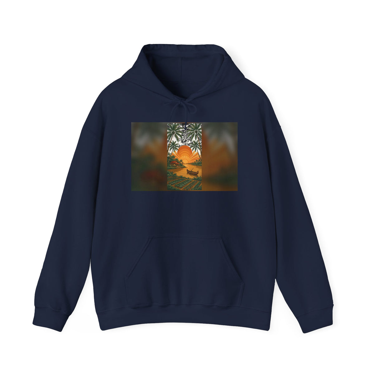 Kerala Backwaters Sunset Hoodie