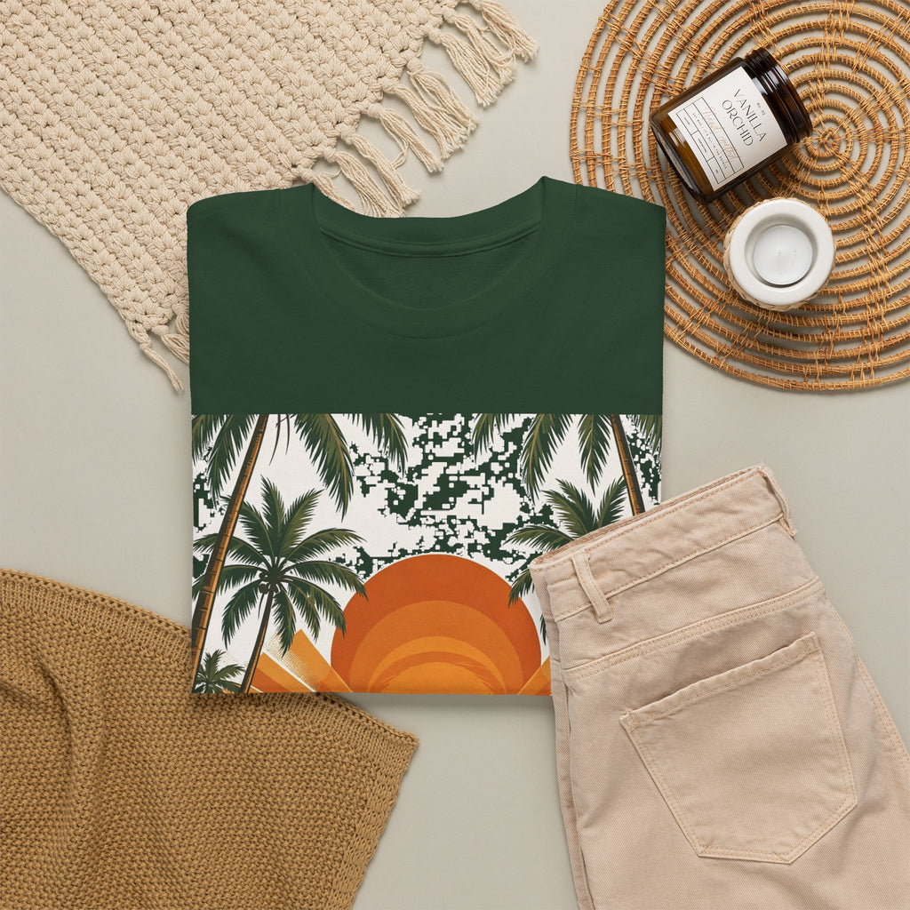 Kerala Backwaters Sunset Farm Tee