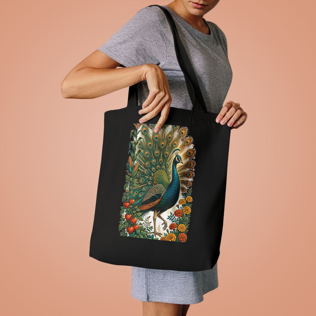 Peacock In The Garden Tote