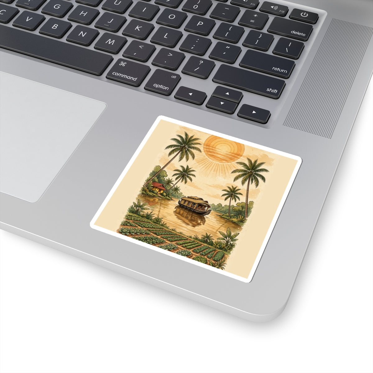 Kerala Backwaters Sunset Sticker
