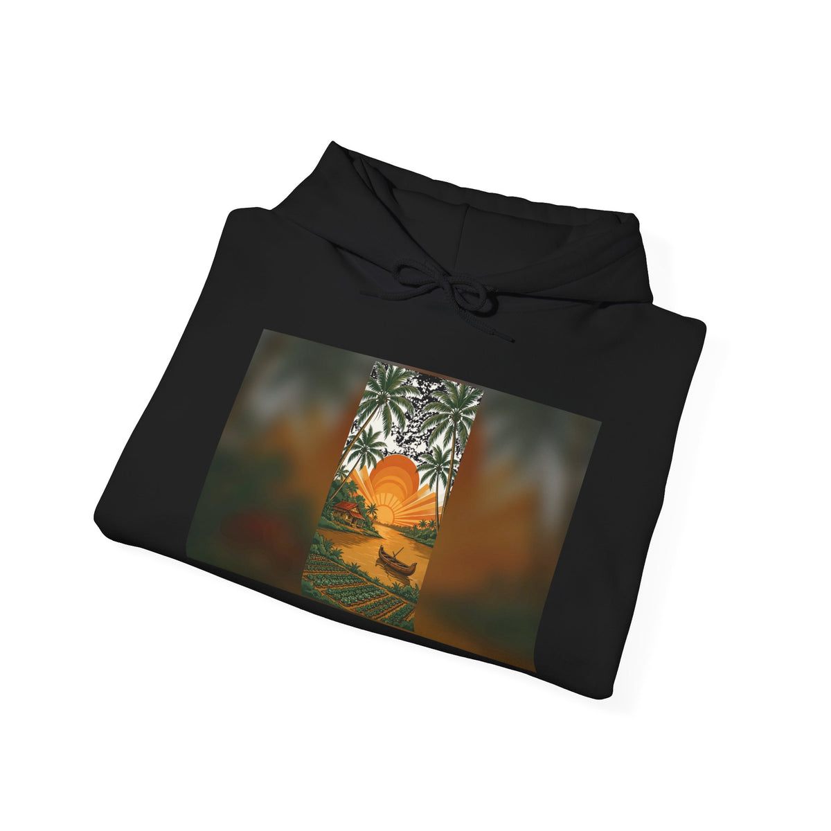 Kerala Backwaters Sunset Hoodie