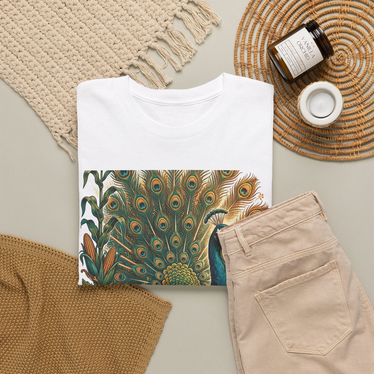 Peacock In The Garden Tee