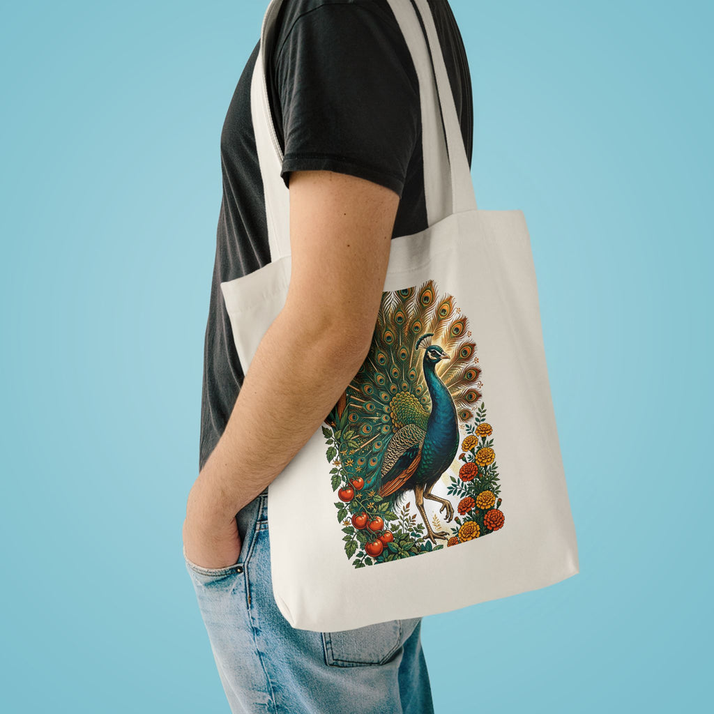 Peacock In The Garden Tote