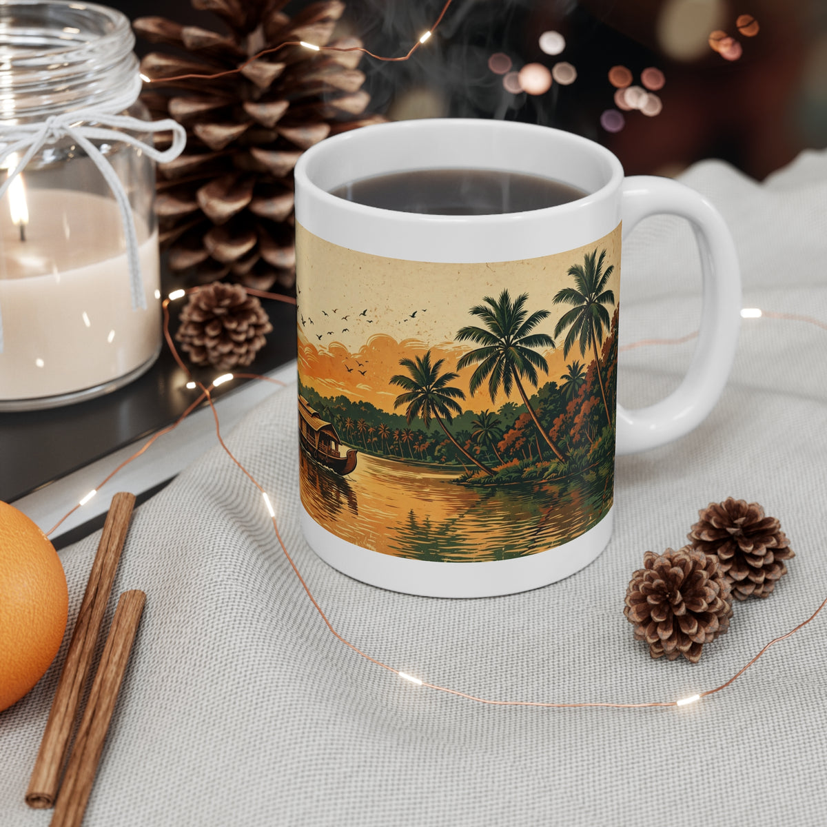 Kerala Backwaters Sunset Mug