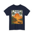 Kerala Backwaters Sunset Farm Tee