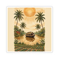 Kerala Backwaters Sunset Sticker