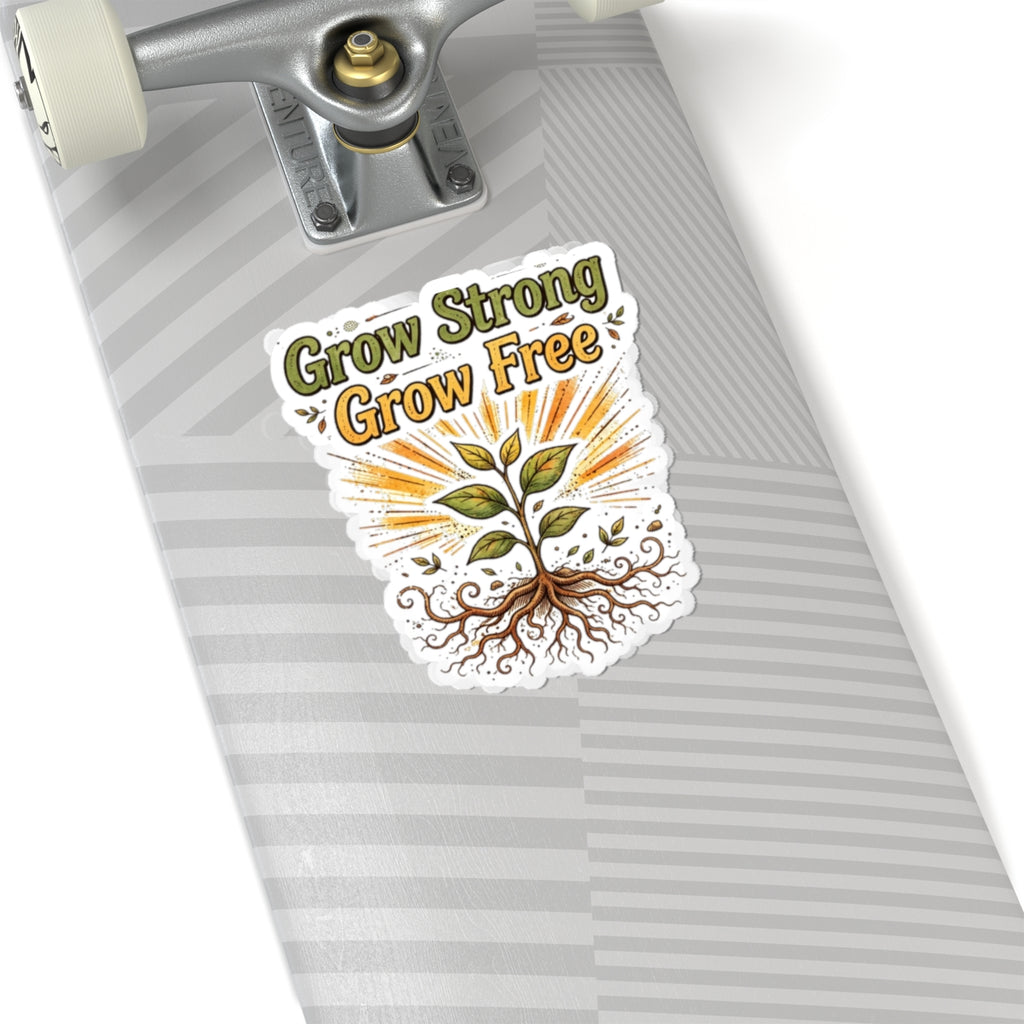 Grow Slow Grow Strong Grow Free Sticker