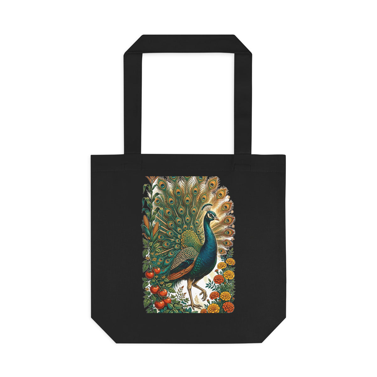 Peacock In The Garden Tote