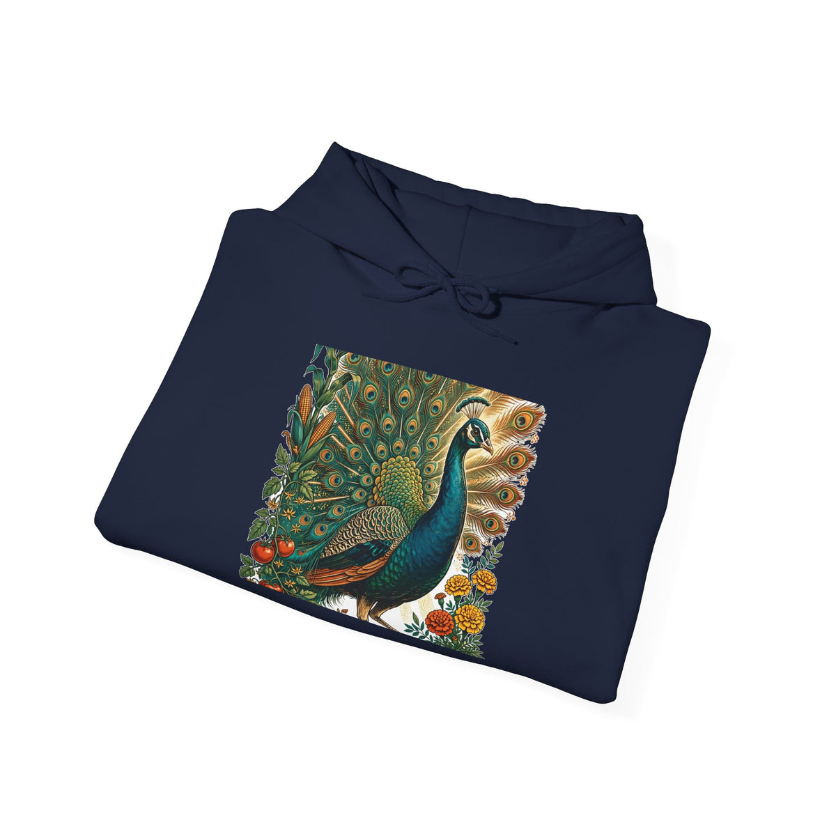 Peacock In The Garden Hoodie