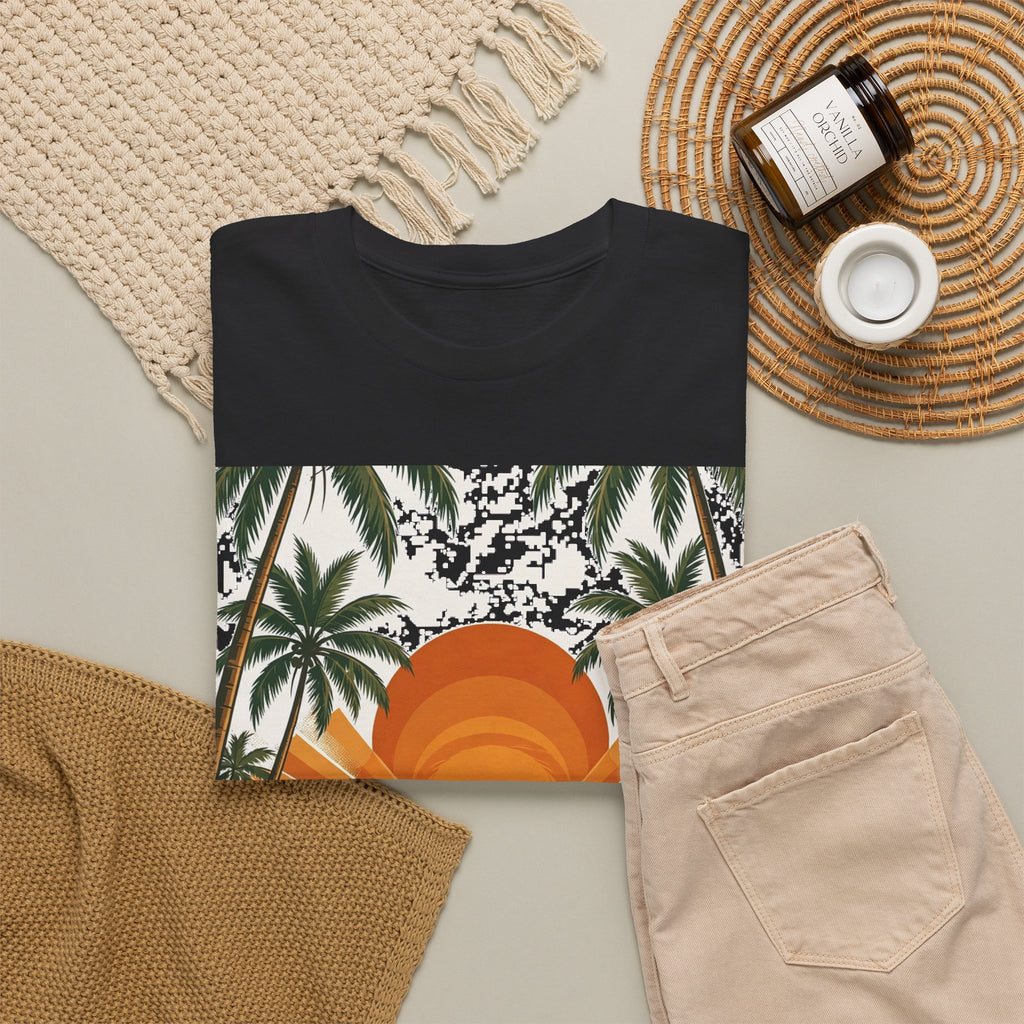 Kerala Backwaters Sunset Farm Tee