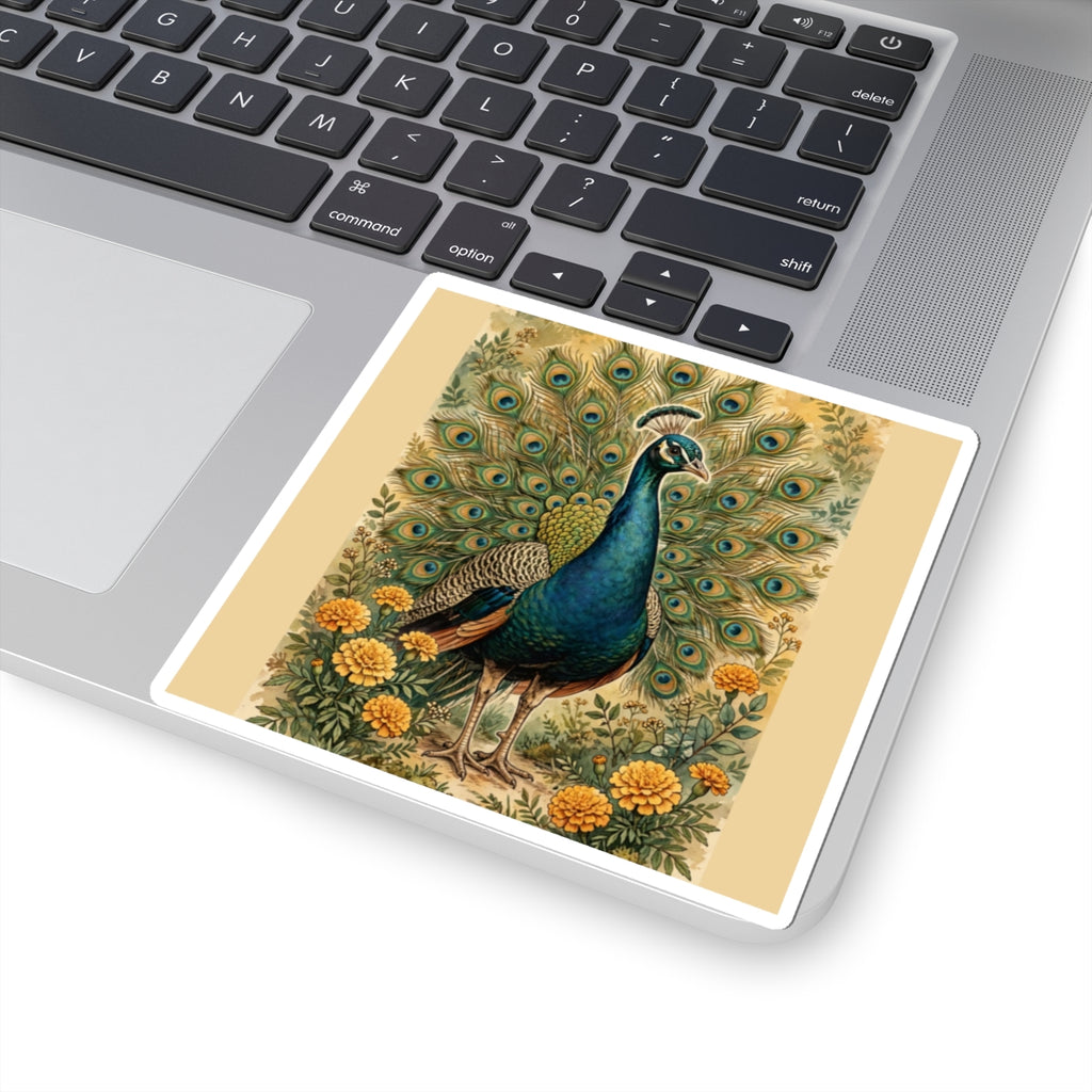 Peacock In The Garden Sticker