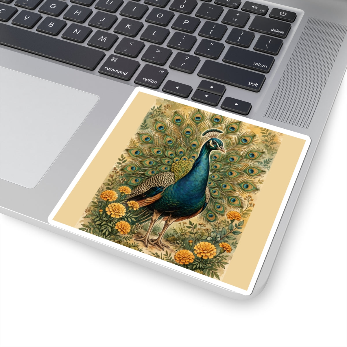 Peacock In The Garden Sticker