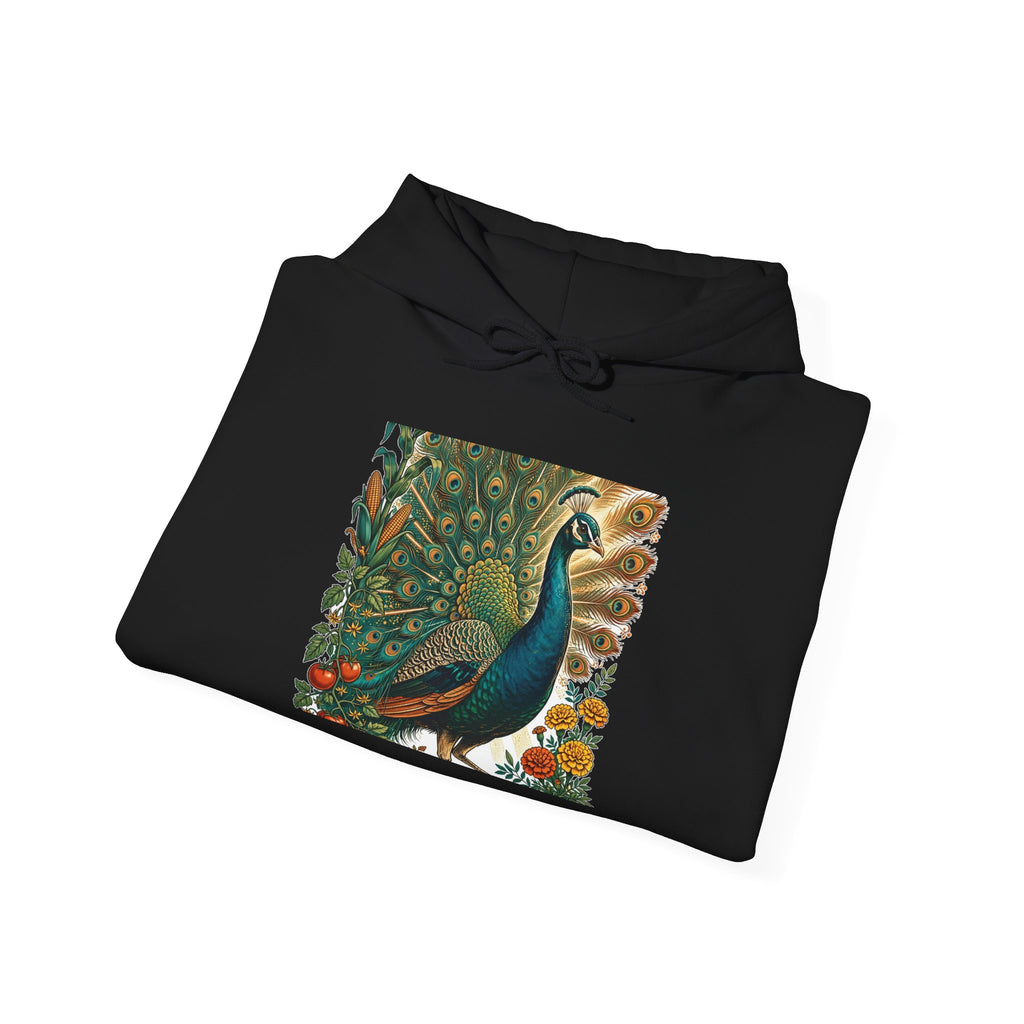 Peacock In The Garden Hoodie