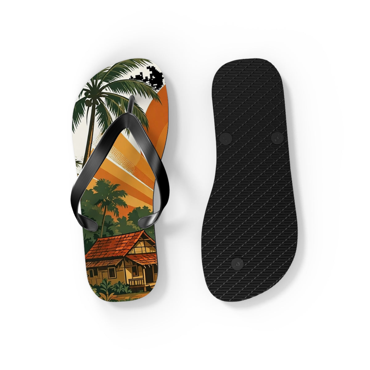 Kerala Backwaters Sunset Flip Flops
